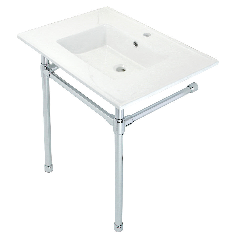 Dreyfuss 31.13 Inch Console Sink in White