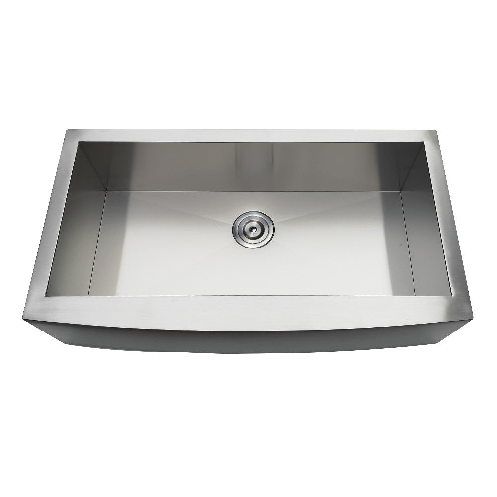 Uptowne 36 Inch Farmhouse Kitchen Sink in Brushed Stainless
