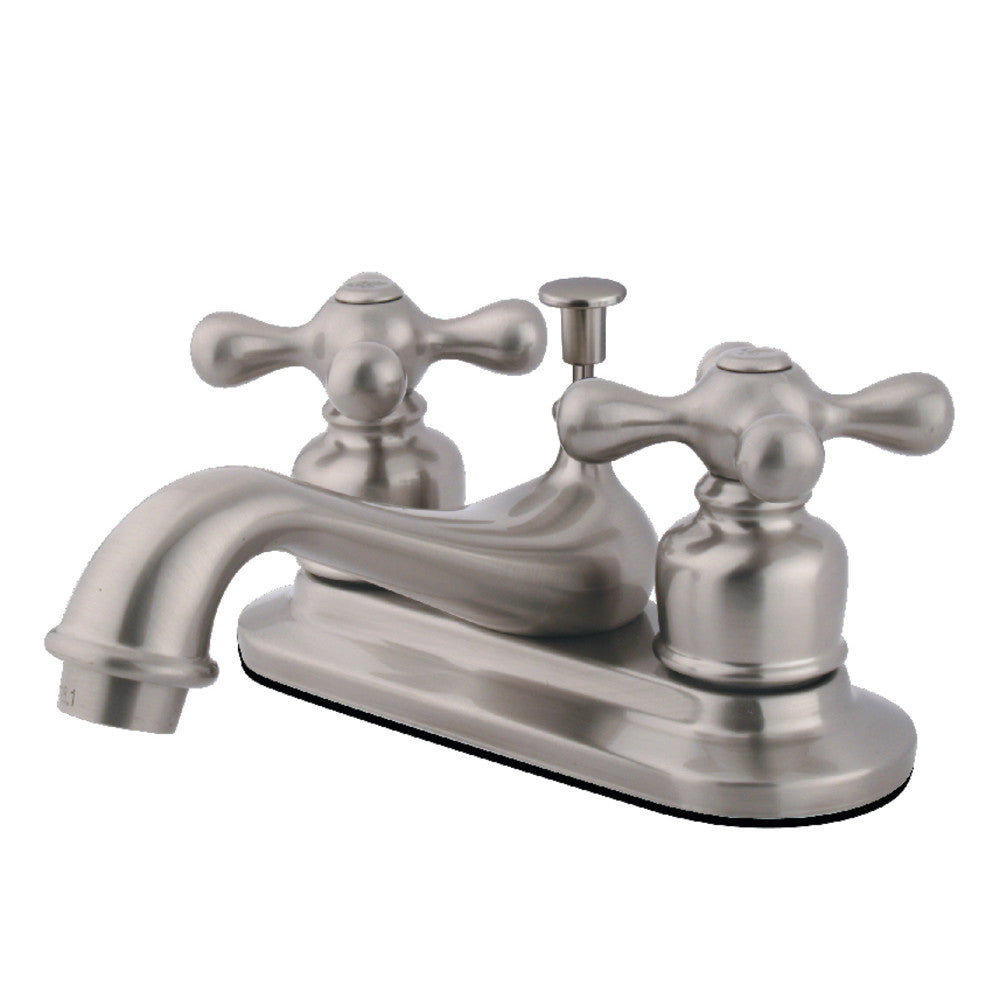 Restoration 4 Inch Centerset Bathroom Faucet in Brushed Nickel