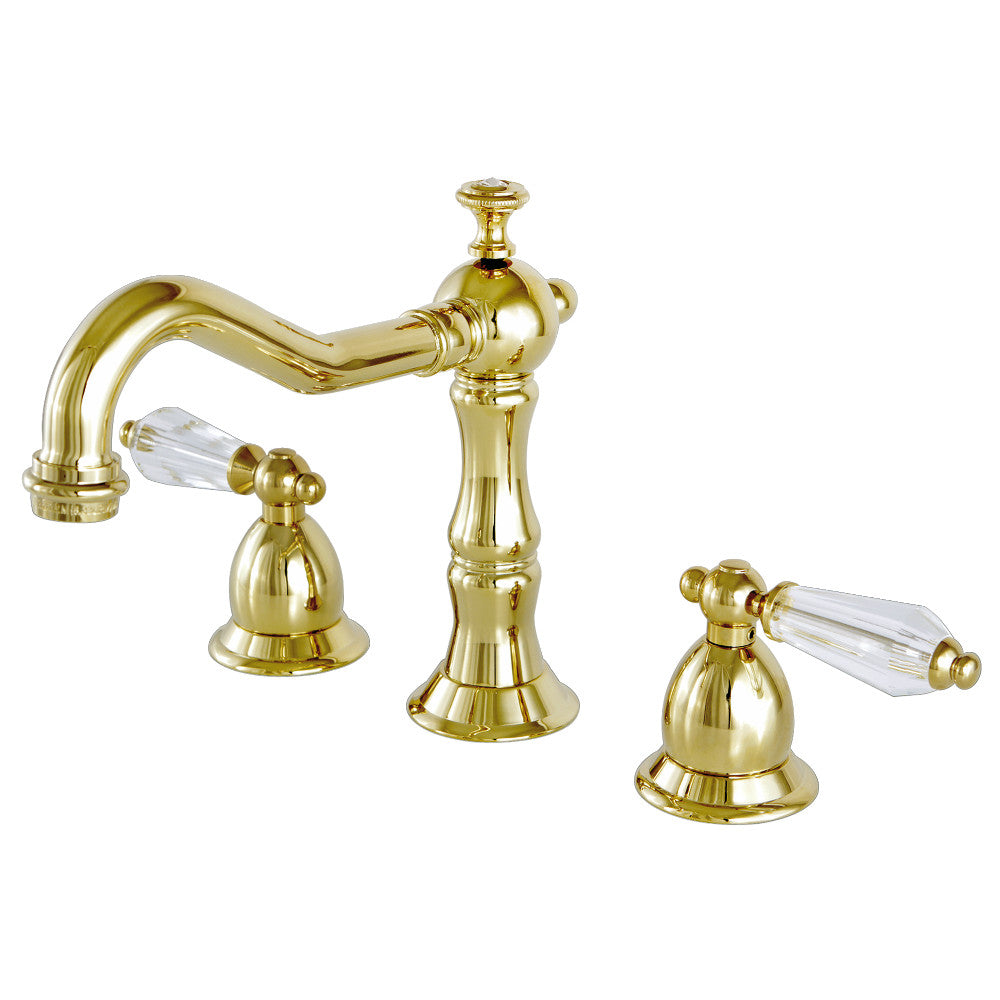 Wilshire Widespread Bathroom Faucet in Polished Brass