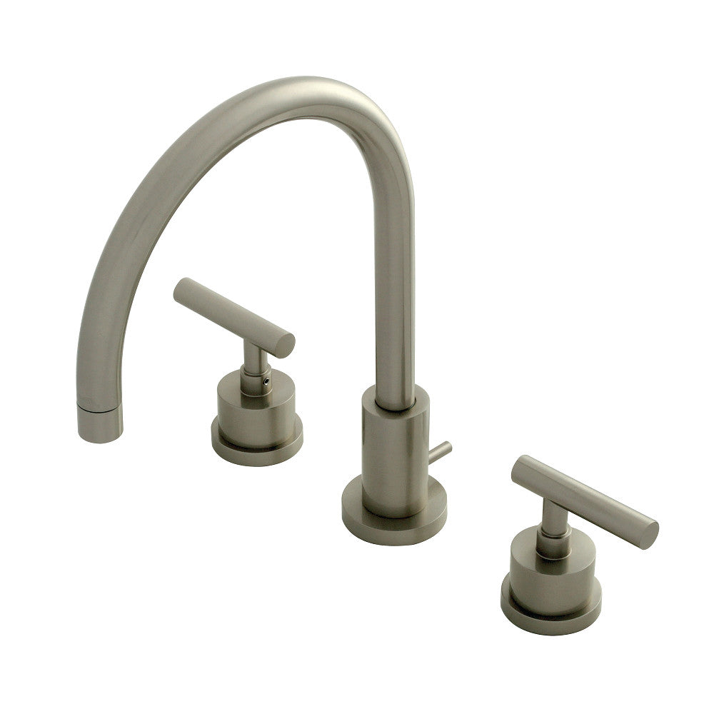 Manhattan Widespread Bathroom Faucet in Brushed Nickel
