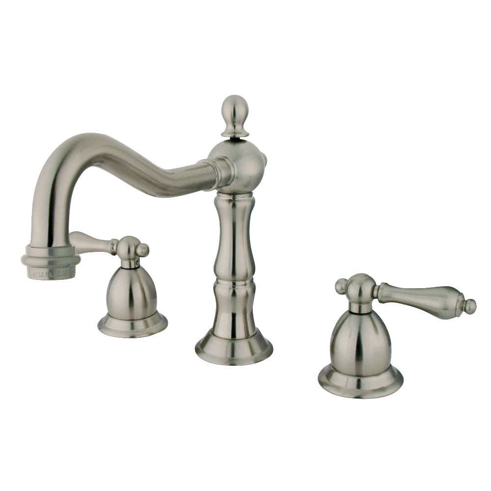 Heritage Widespread Bathroom Faucet in Brushed Nickel