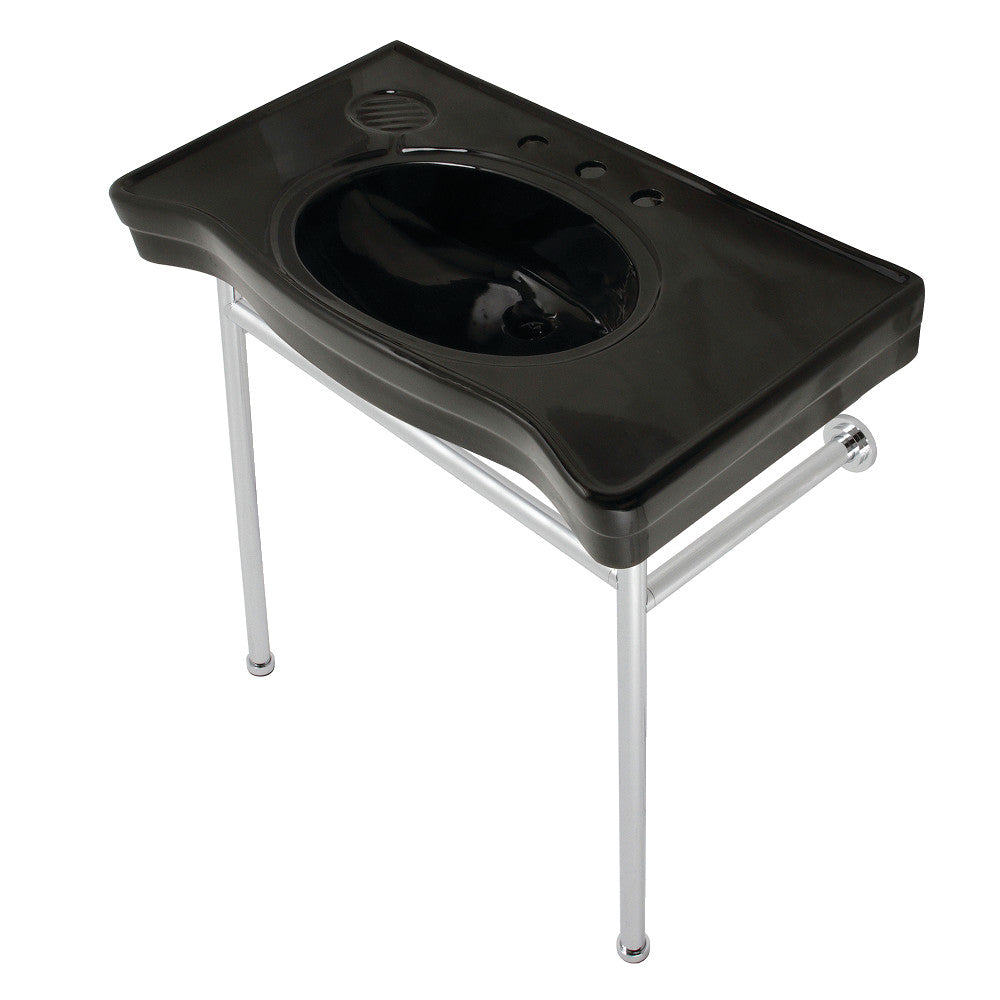 Bristol 35.81 Inch Console Sink in Polished Chrome