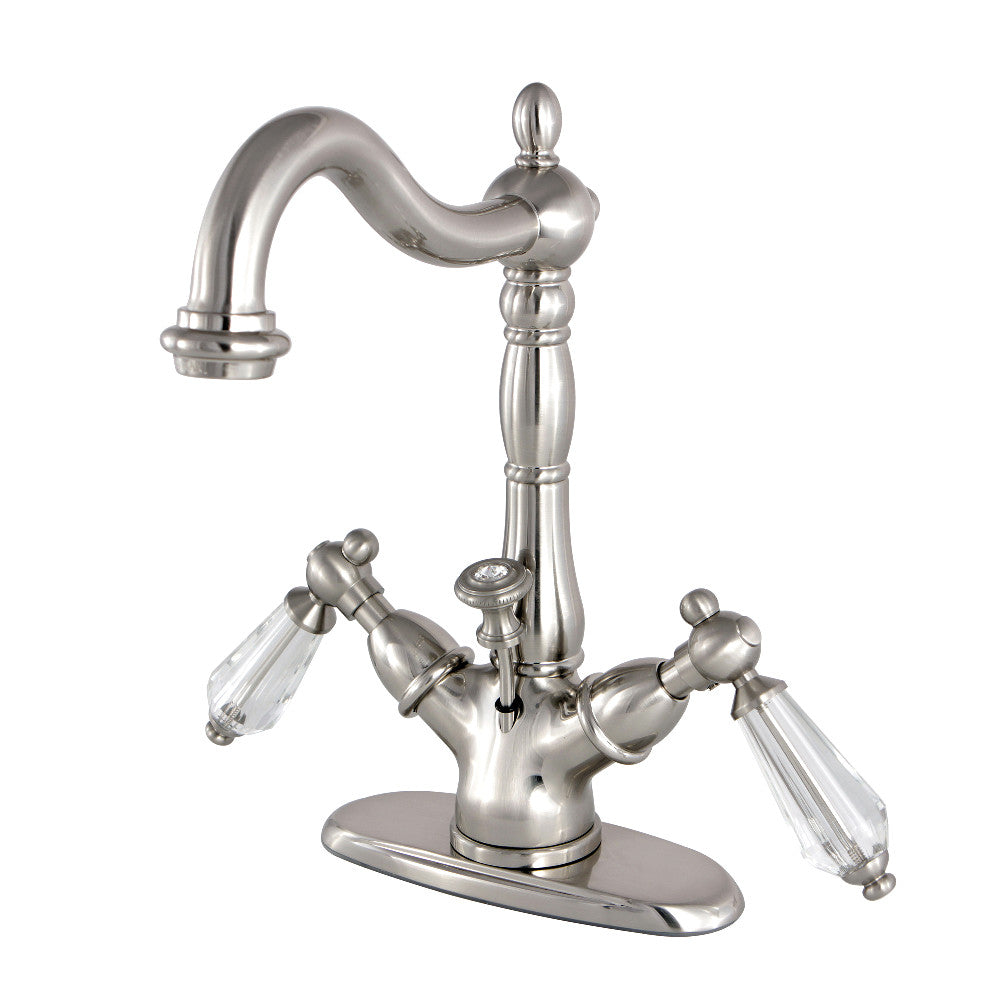 Wilshire 4 Inch Centerset Bathroom Faucet in Brushed Nickel