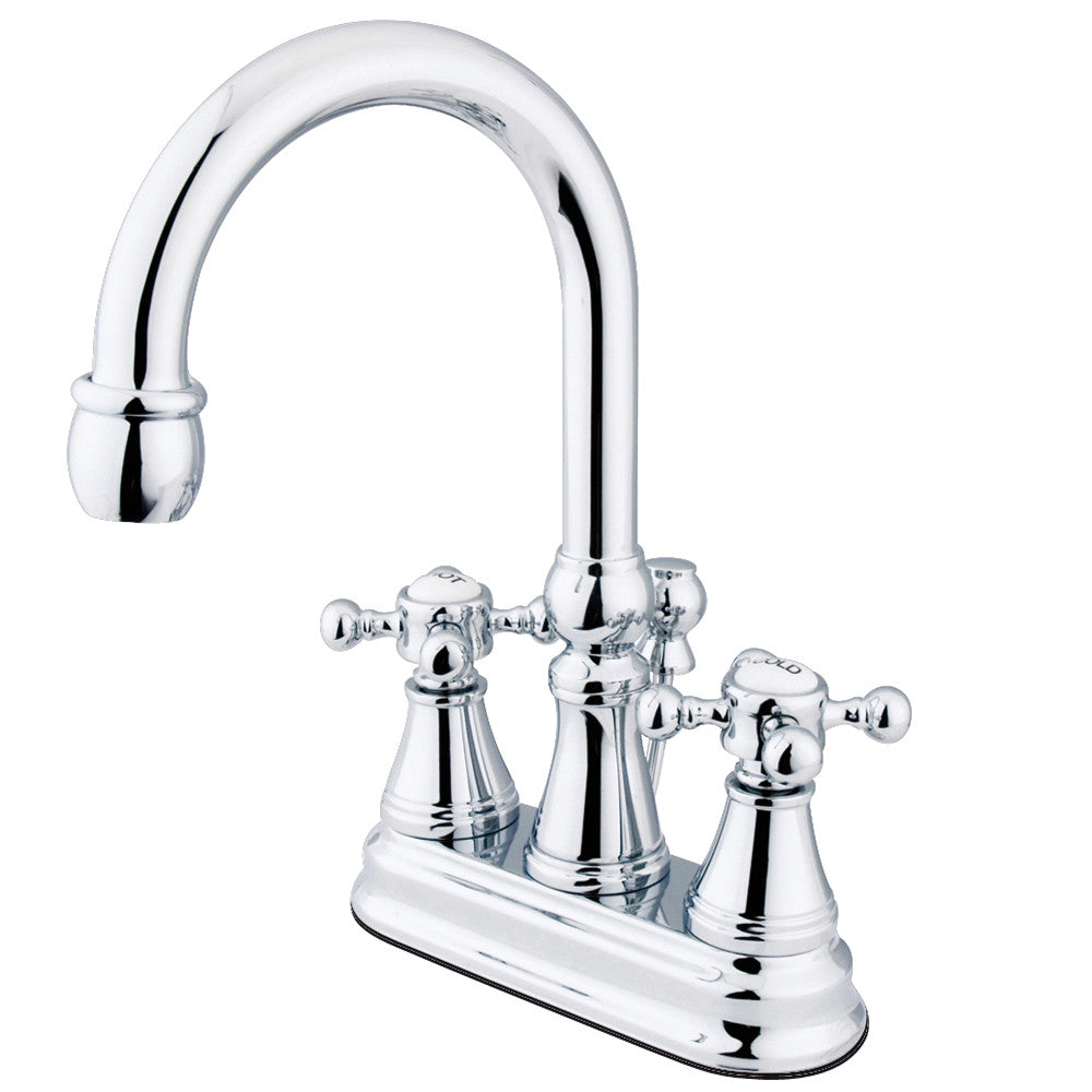 Vintage 4 Inch Centerset Bathroom Faucet in Polished Chrome