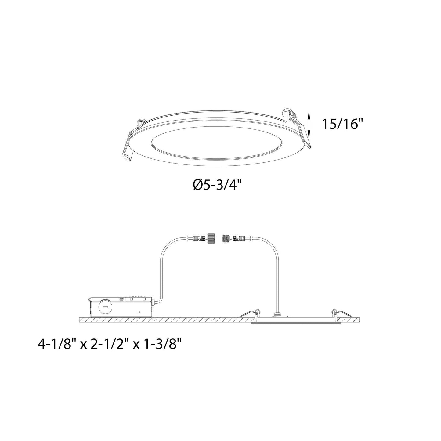 5 Inch Round CCT LED Recessed Panel Light