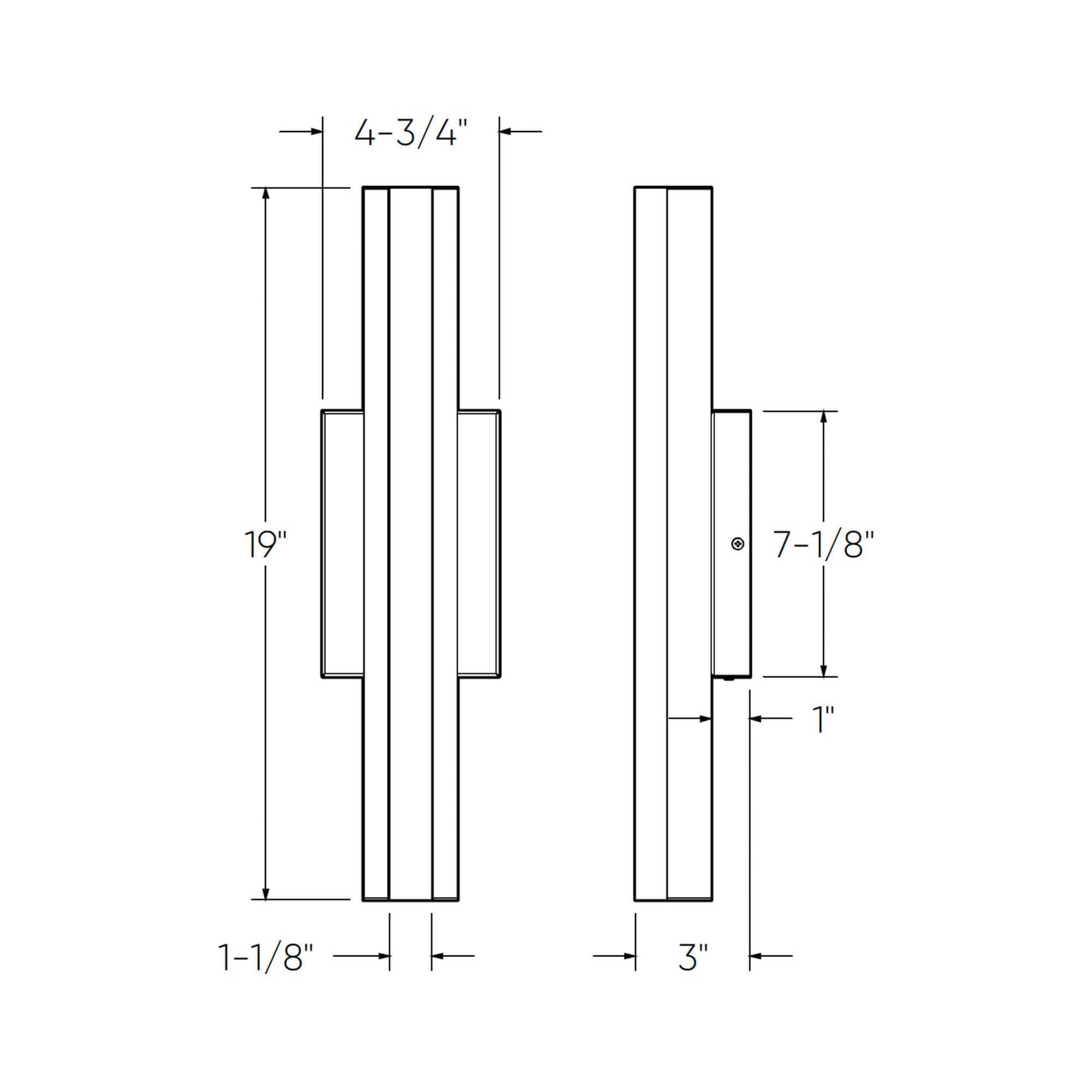 19 Inch Smart LED Linear Wall Sconce
