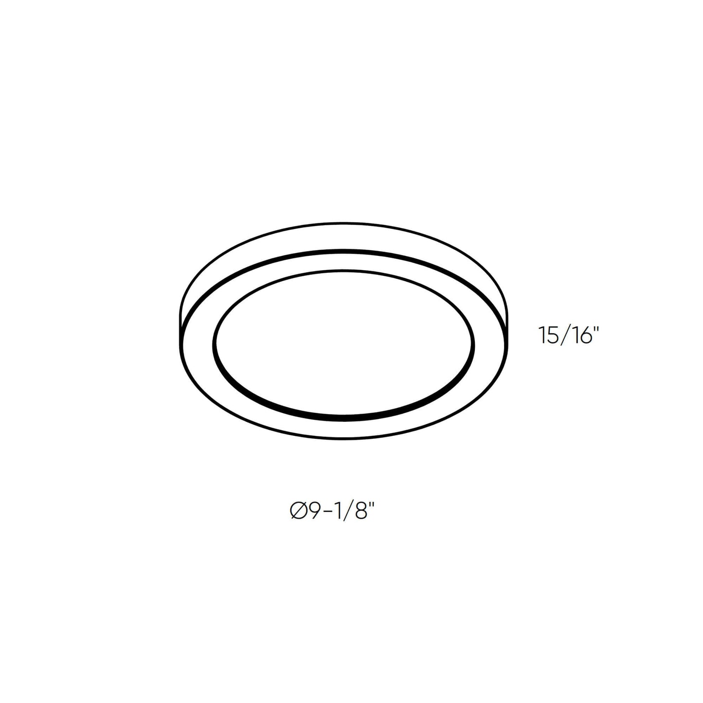 Metal Flush Mount, 5CCT