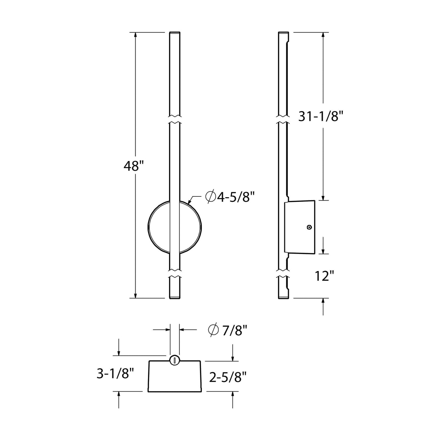 48'' Indirect linear wall sconce