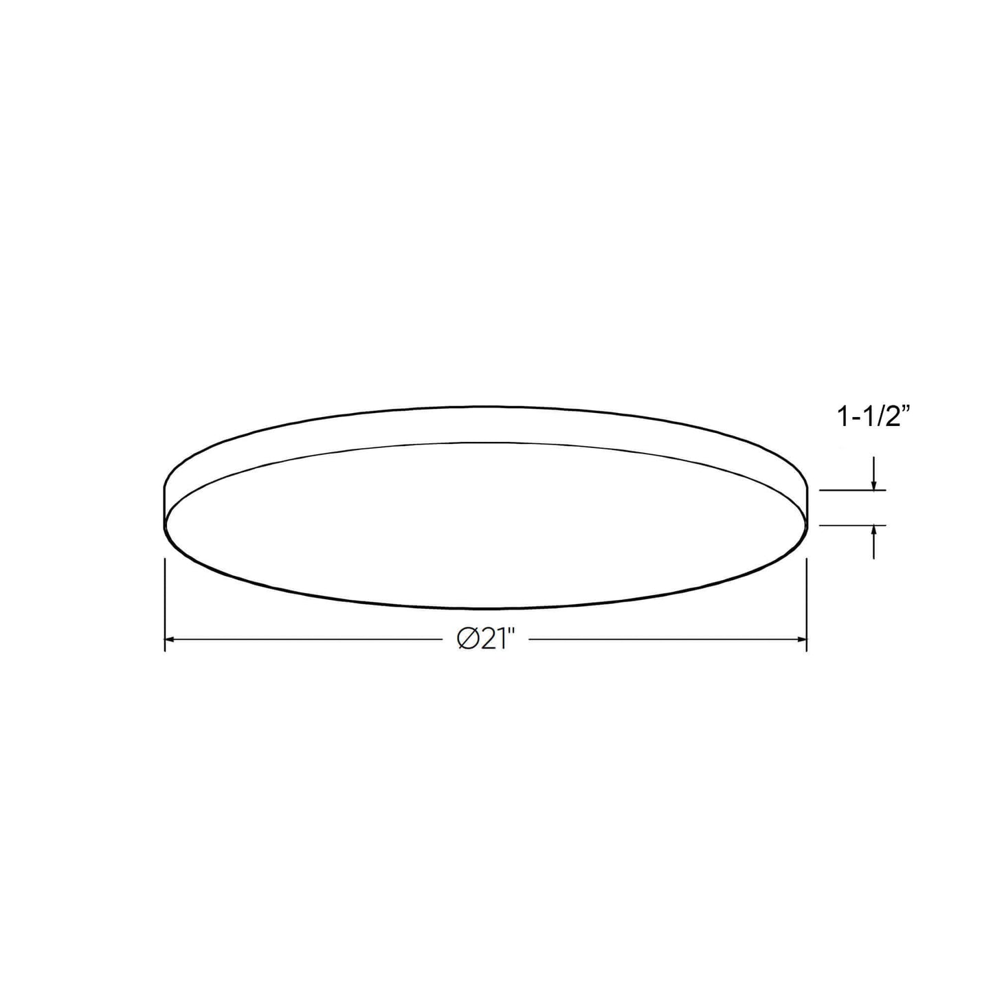 Fusion 12in Trimless flush mount, 5CCT