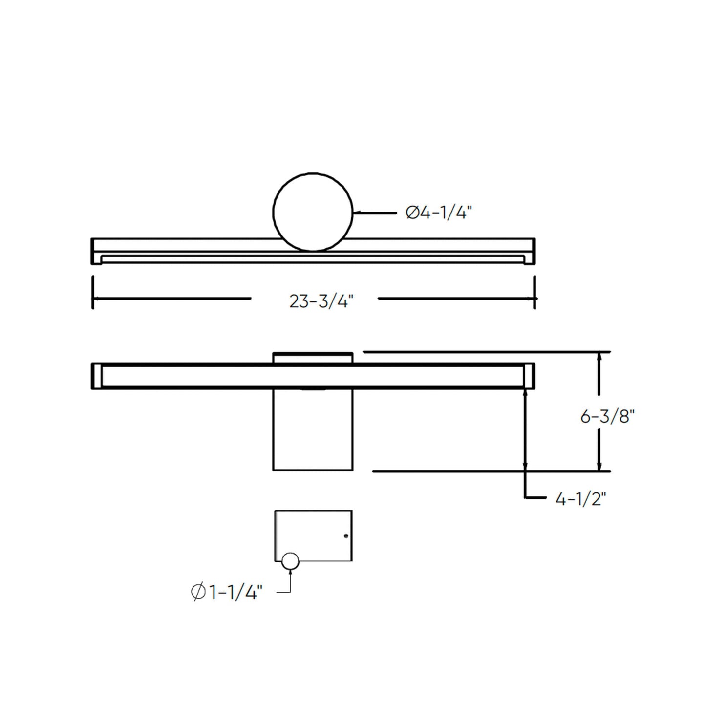 2-Tone Vanity wall sconce