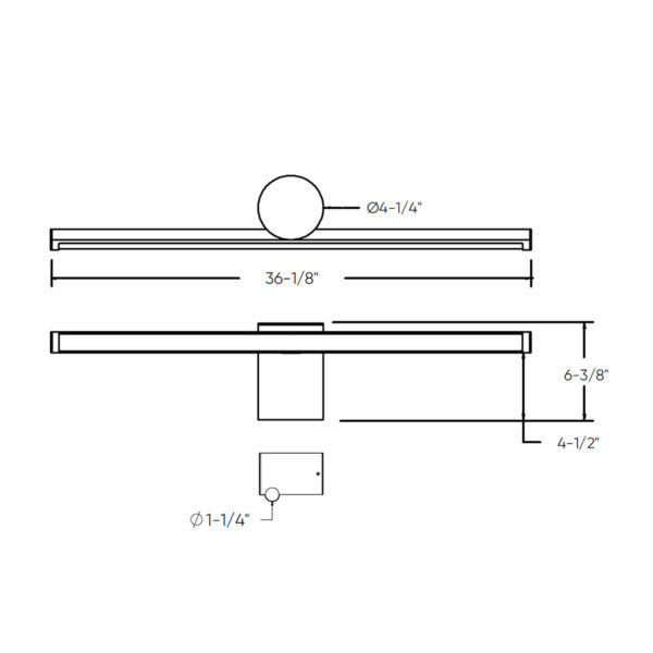 2-Tone Vanity wall sconce