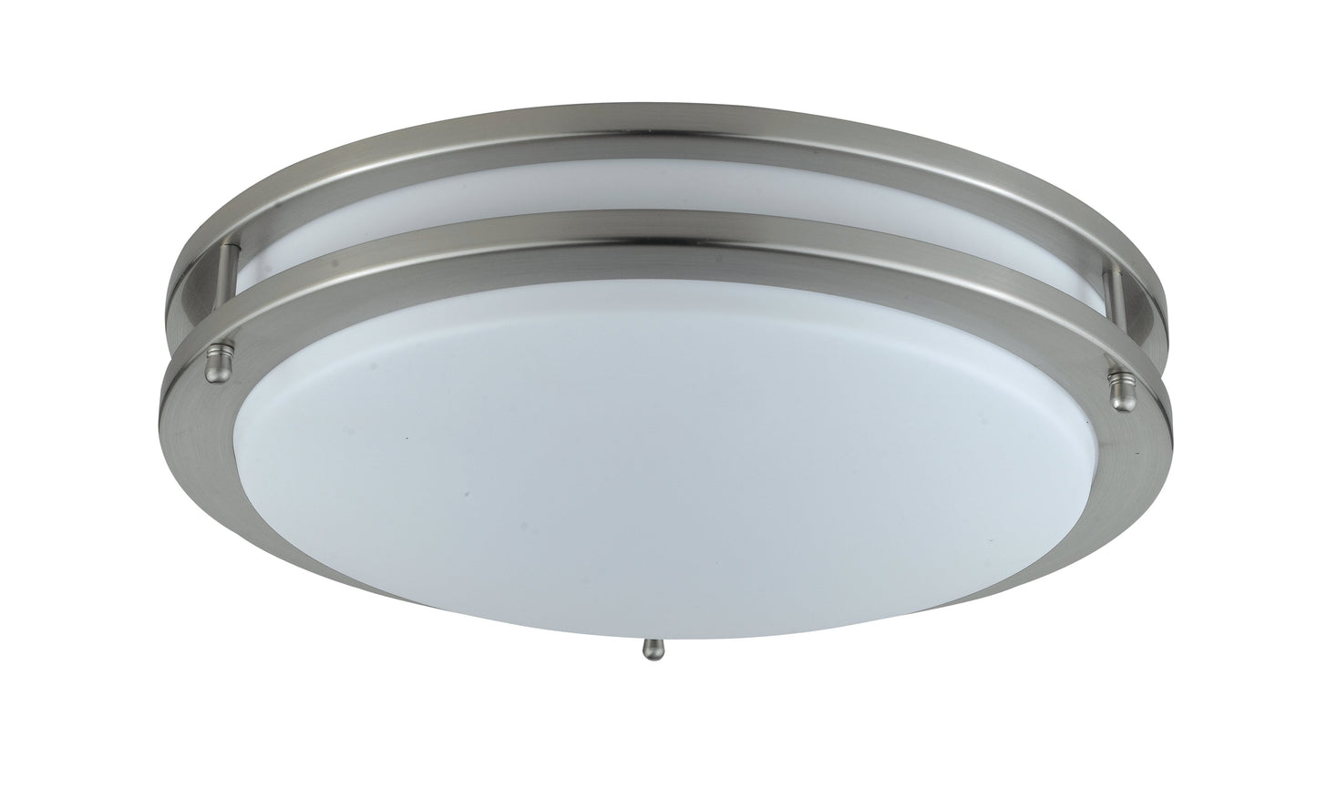 3.75" Tall Ceiling Fixture in Brushed Steel