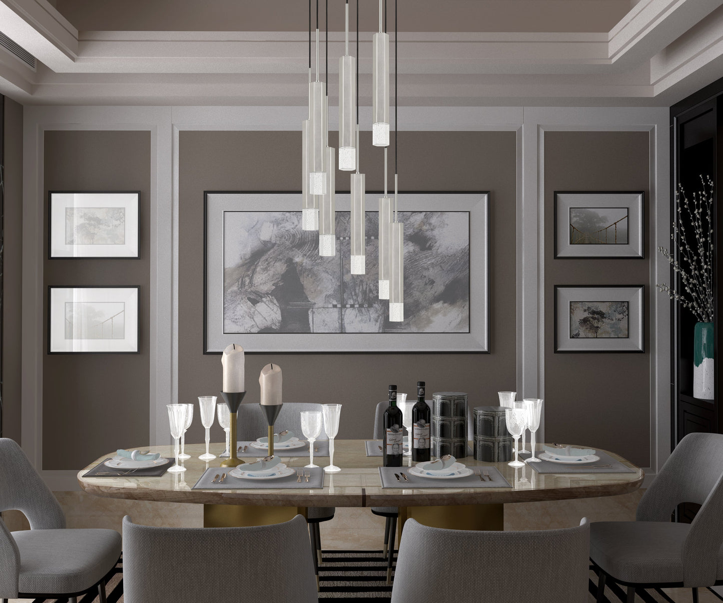 Troy LED dimmable pendant