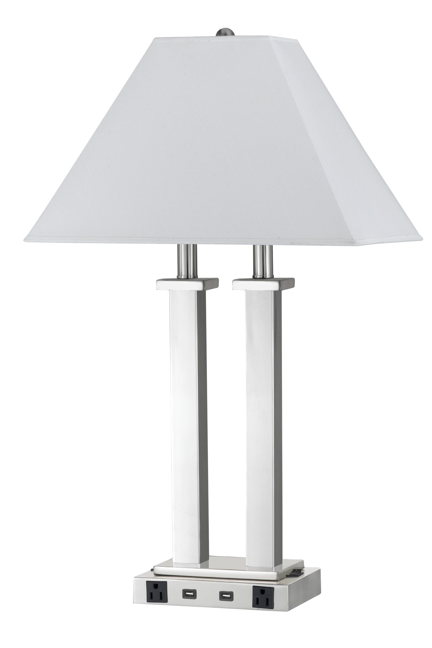 60W Metal Desk Lamp With USB And Power Outlets