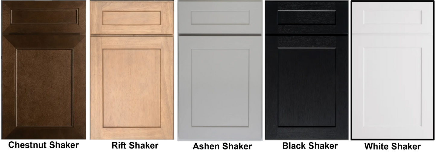 Value-Line Shaker 30 in. pantry 96 in. full-height cabinet with 4 doors