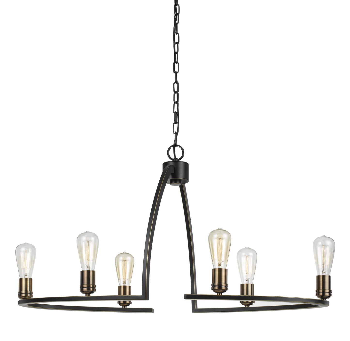 60W X 6 Kinder Metal 6 Light Chandelier