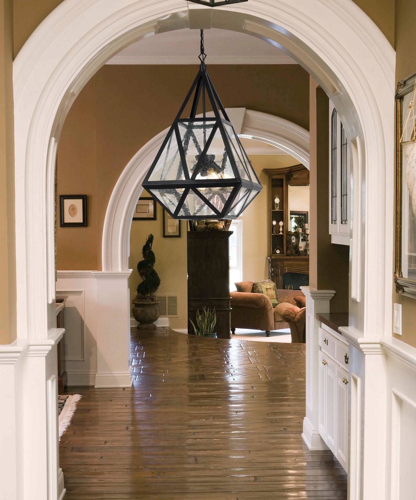 60W X 4 Townsend Glass Chandelier