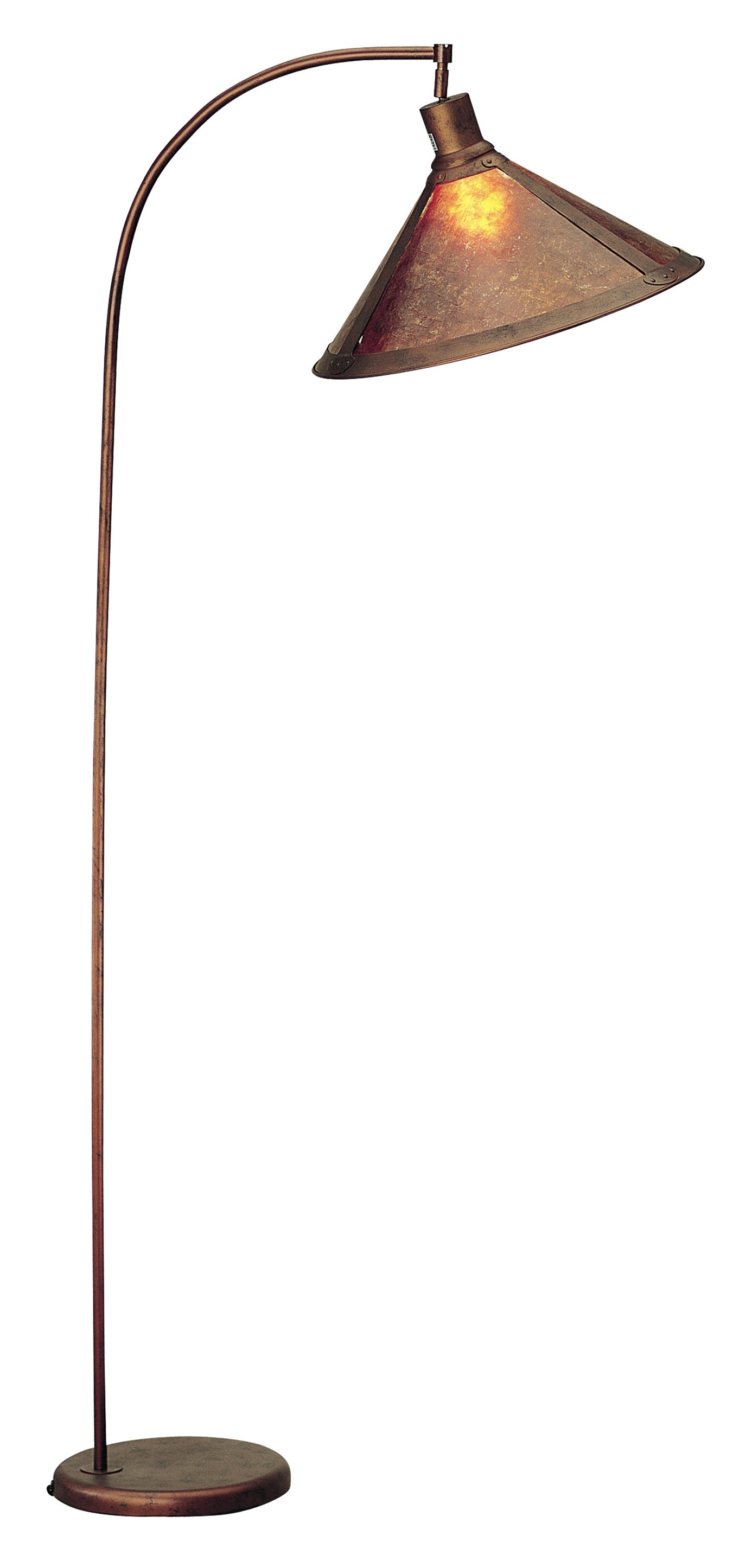 150W 3 Way Arc Floor Lamp W/Mica Shade