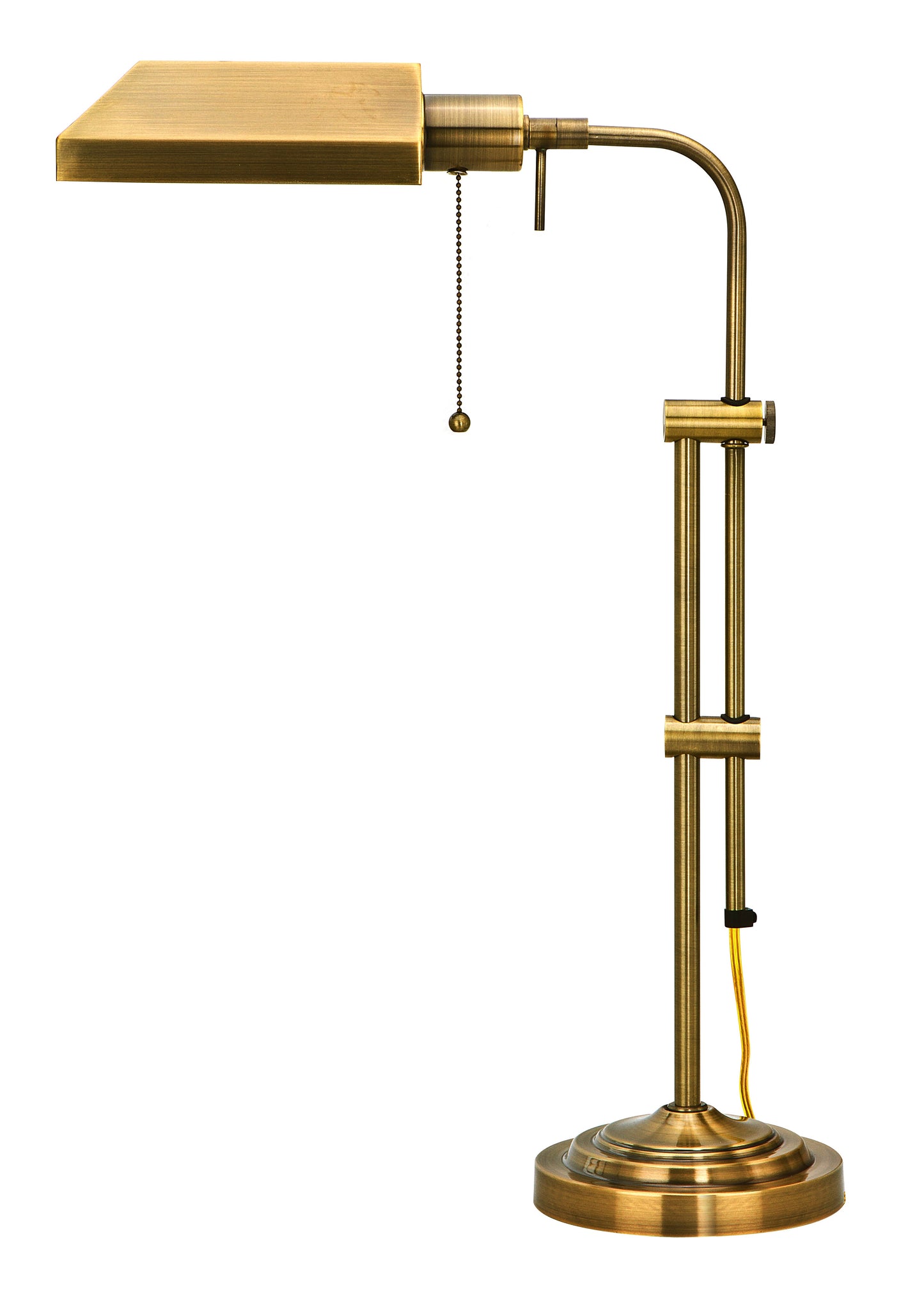 60W Metal Pharmacy Table Lamp W/Adjustable Pole