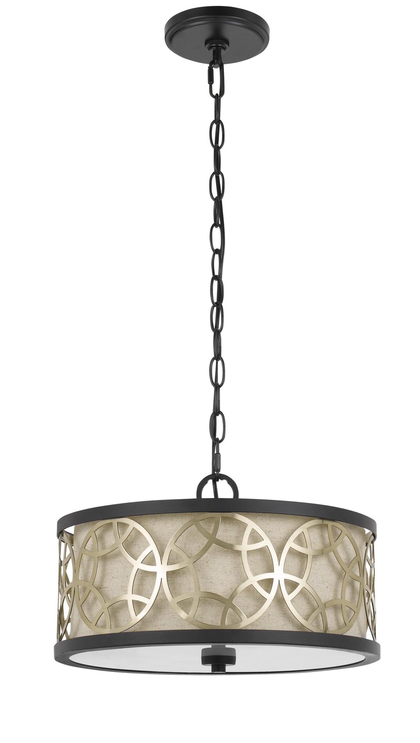 60W X 2 Carmel 2 Light Metal 2 In 1 Semi-Flush / Pendant