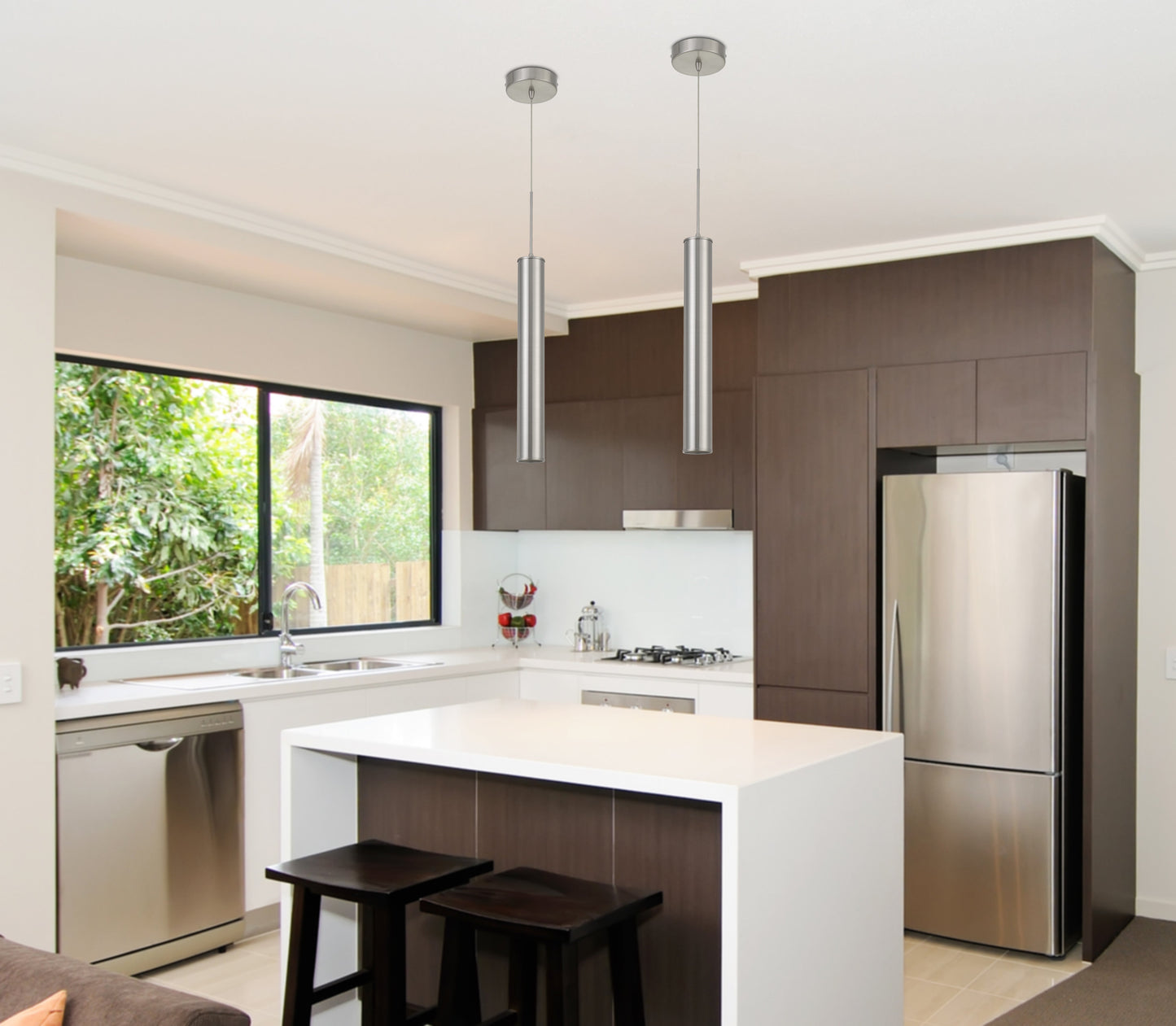 Melini Dimmable Metal Pendant Fixture