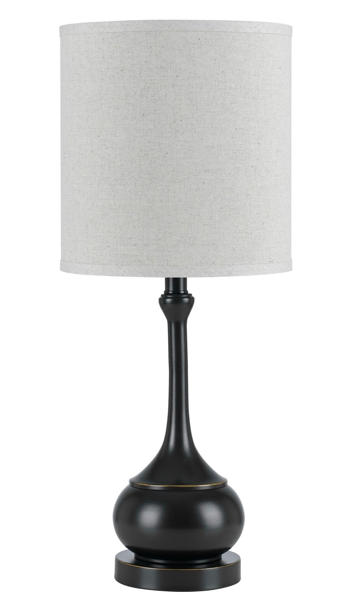 Tapron metal accent lamp in brushed steel finish