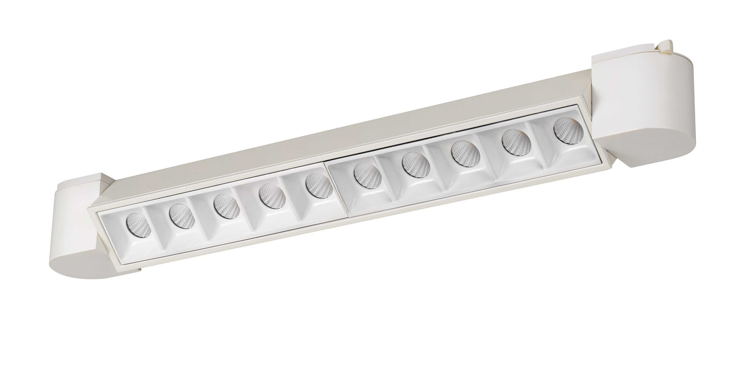 LED Track Aluminum Cast Fixture in White Finish