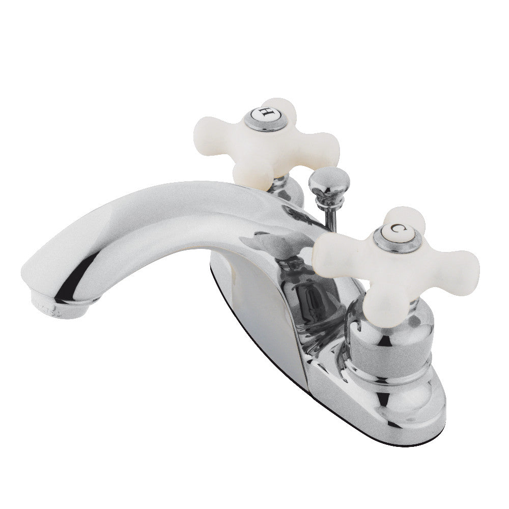 English Country 4 Inch Centerset Bathroom Faucet in Polished Chrome