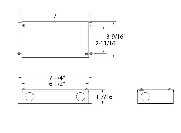 12W 24V Dimmable hardwired driver, one output