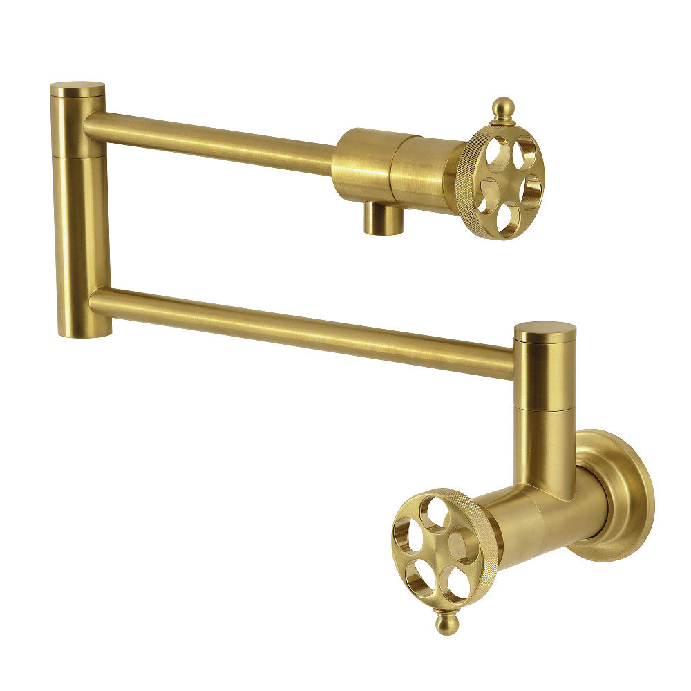 Wendell Pot Filler Faucet in Brushed Brass