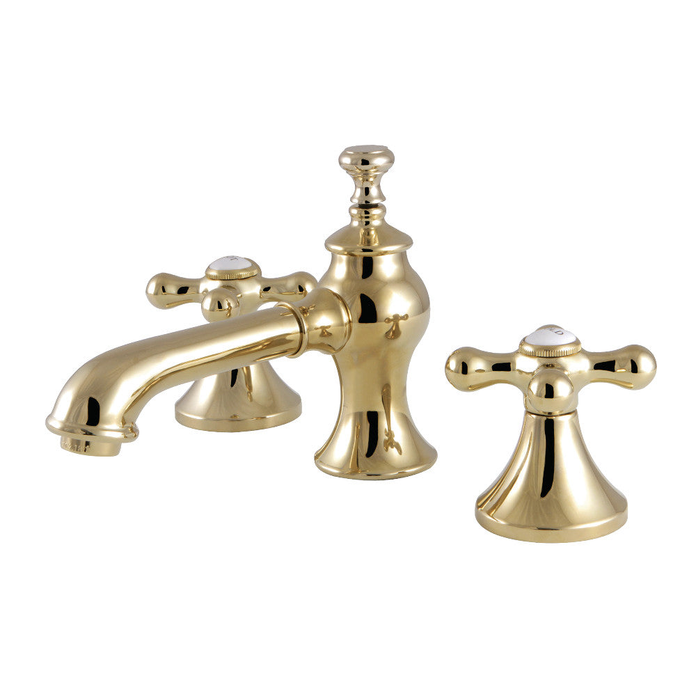 Vintage Widespread Bathroom Faucet in Polished Brass
