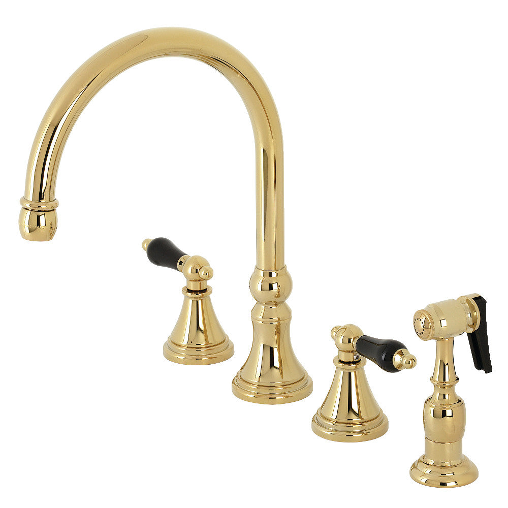 Duchess Widespread Kitchen Faucet in Polished Brass