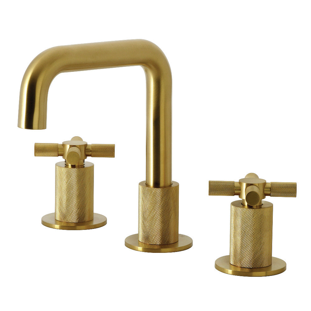 Convergent Widespread Bathroom Faucet in Brushed Brass
