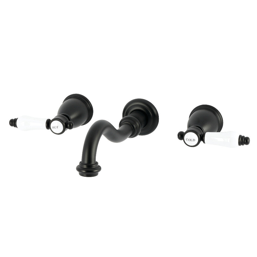 Bel-Air Wall-Mount Bathroom Faucet in Matte Black
