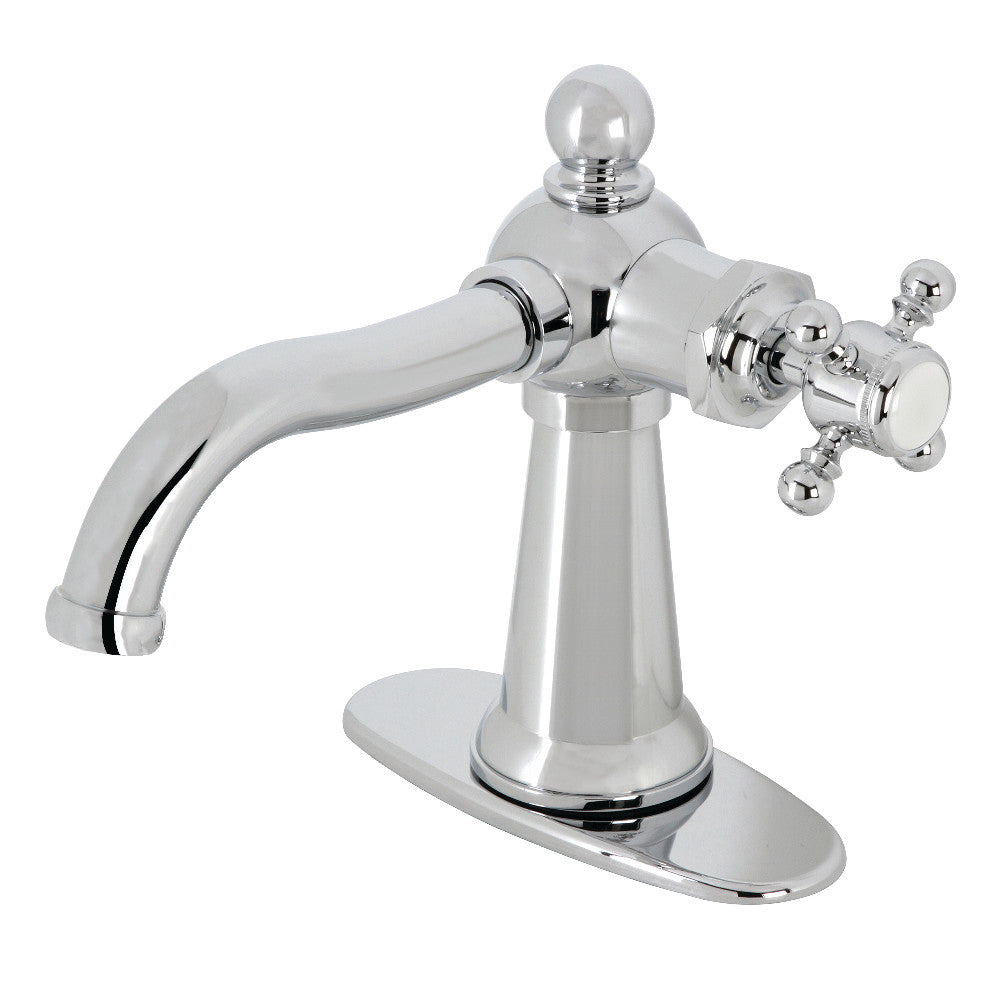 Nautical Single-Hole Bathroom Faucet in Polished Chrome