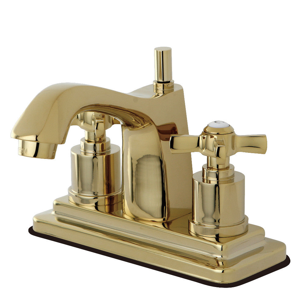 Millennium 4 Inch Centerset Bathroom Faucet in Polished Brass