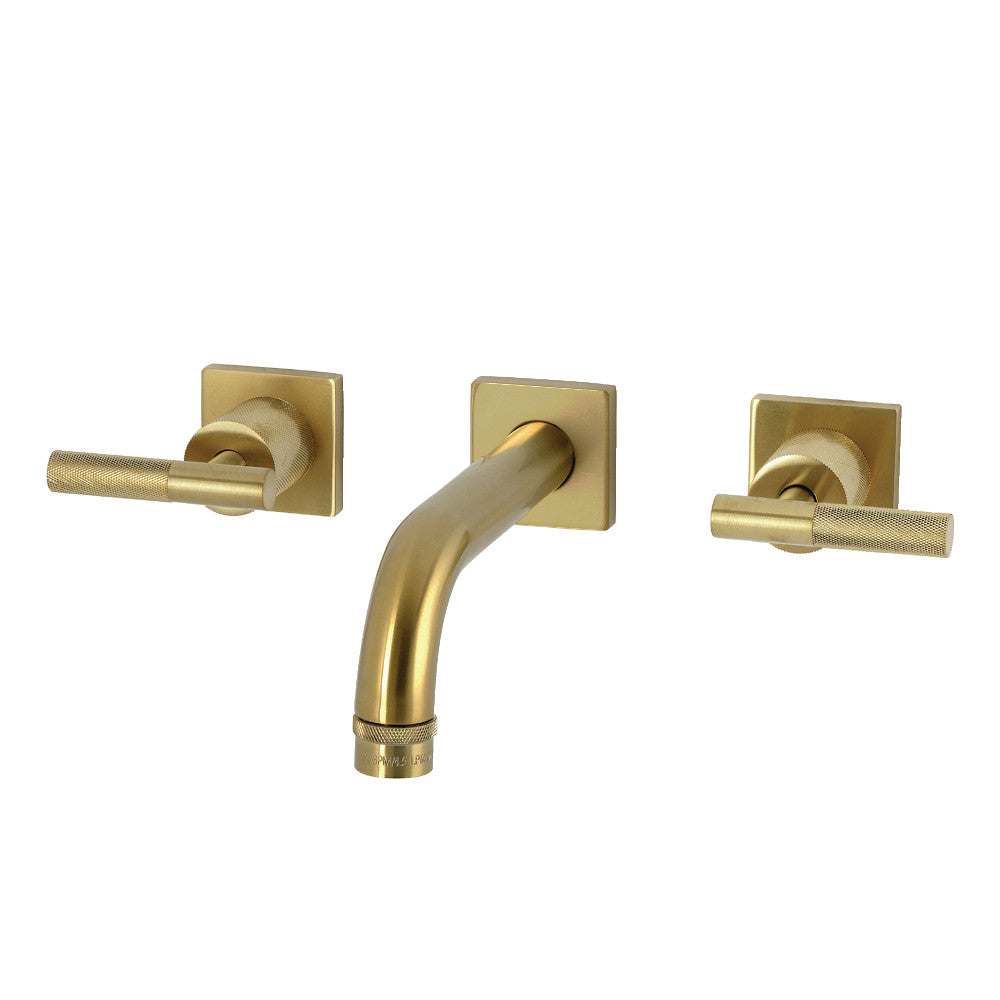 Convergent Wall-Mount Bathroom Faucet in Brushed Brass