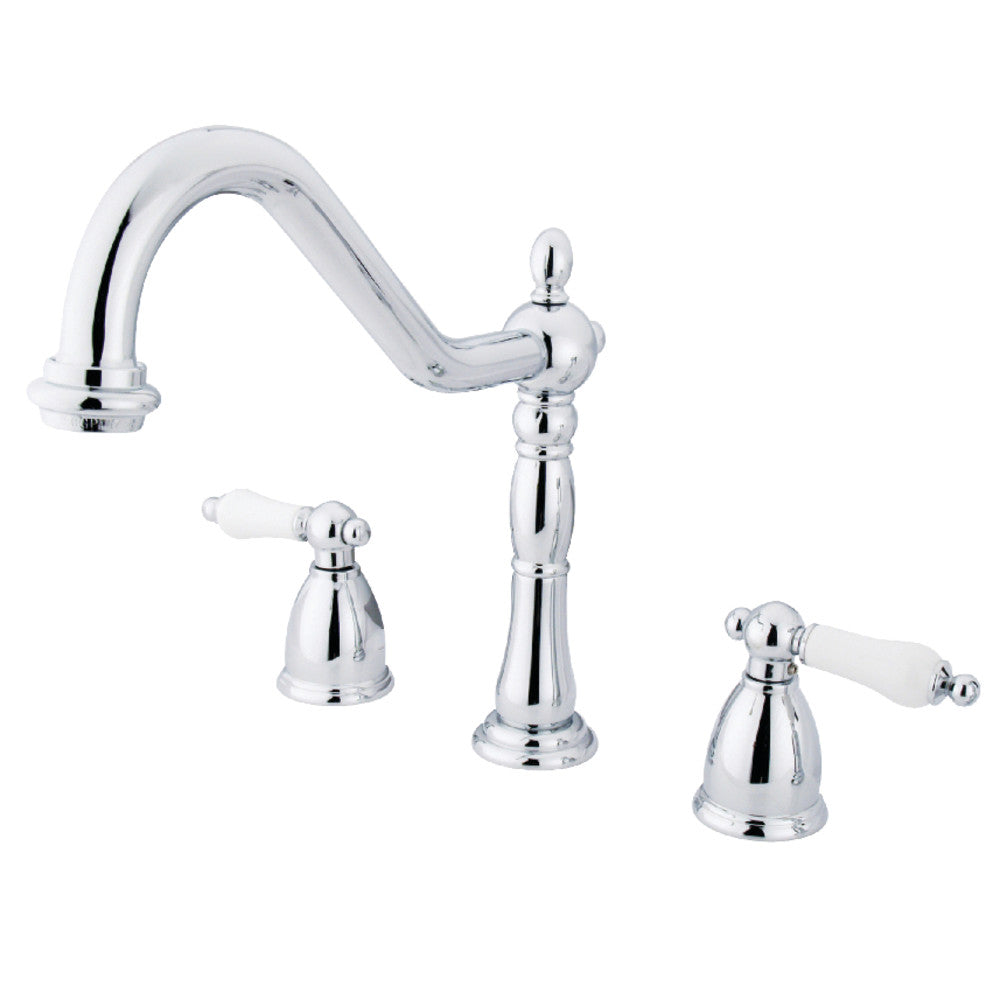 Heritage Widespread Kitchen Faucet in Polished Chrome