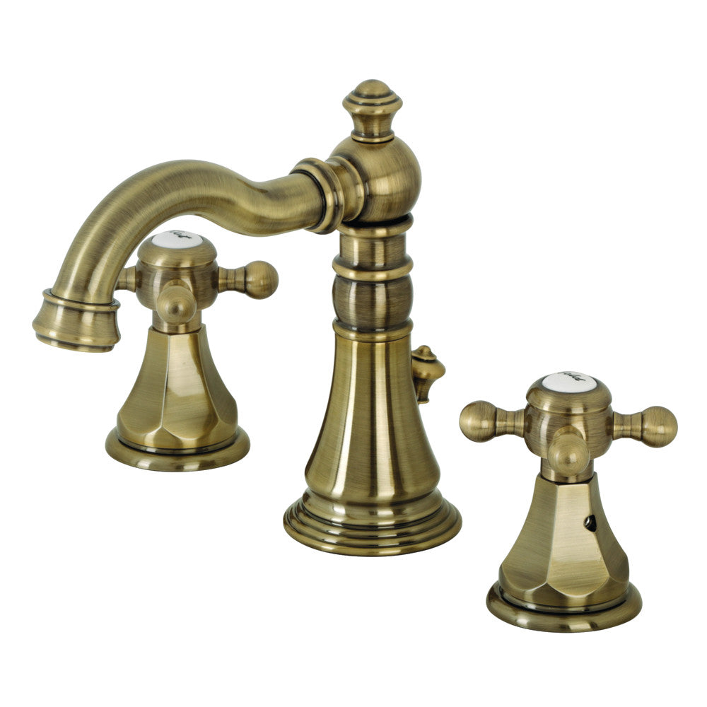 Metropolitan Widespread Bathroom Faucet in Antique Brass