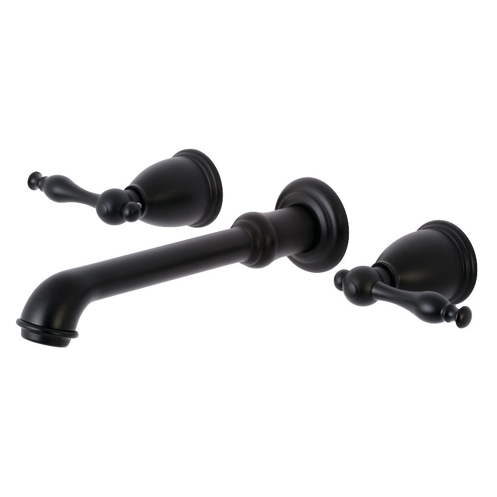 Naples Wall-Mount Bathroom Faucet in Matte Black