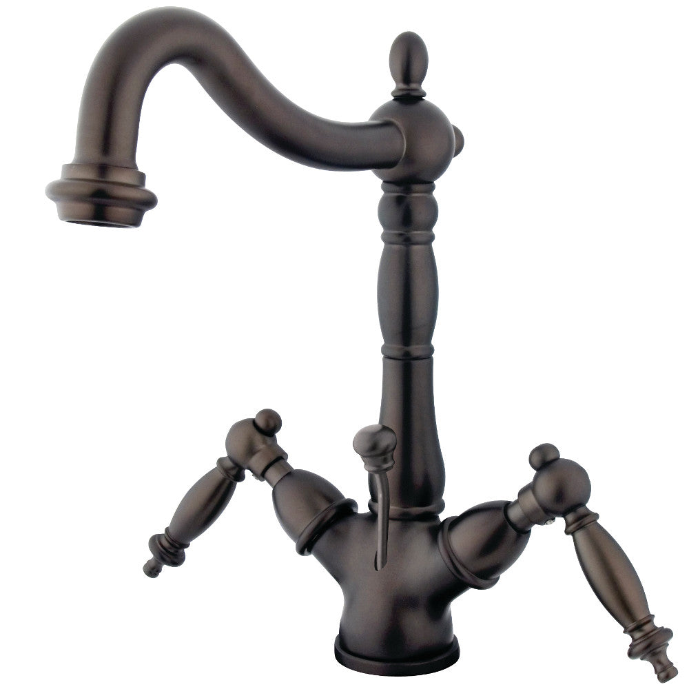 Heritage 4 Inch Centerset Bathroom Faucet in Oil Rubbed Bronze