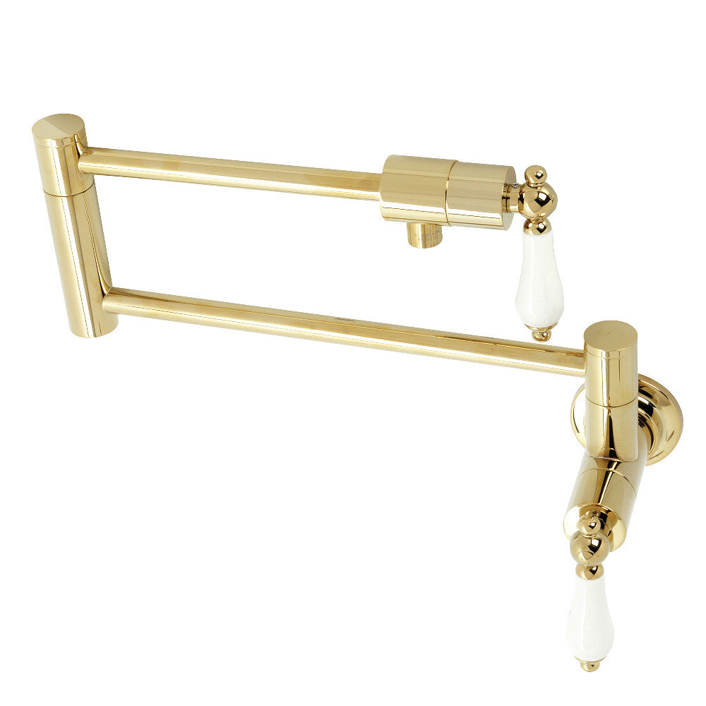 Metropolitan Pot Filler Faucet in Polished Brass