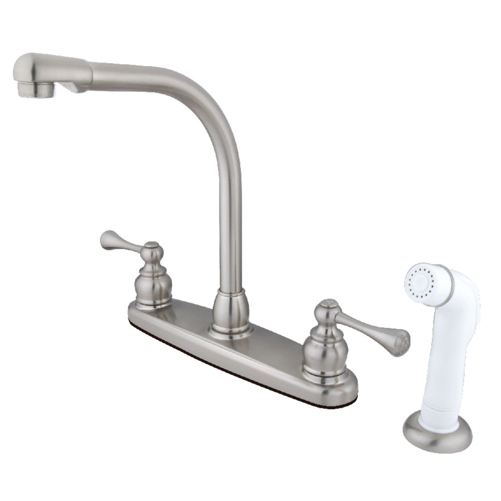 Centerset Kitchen Faucet in Brushed Nickel