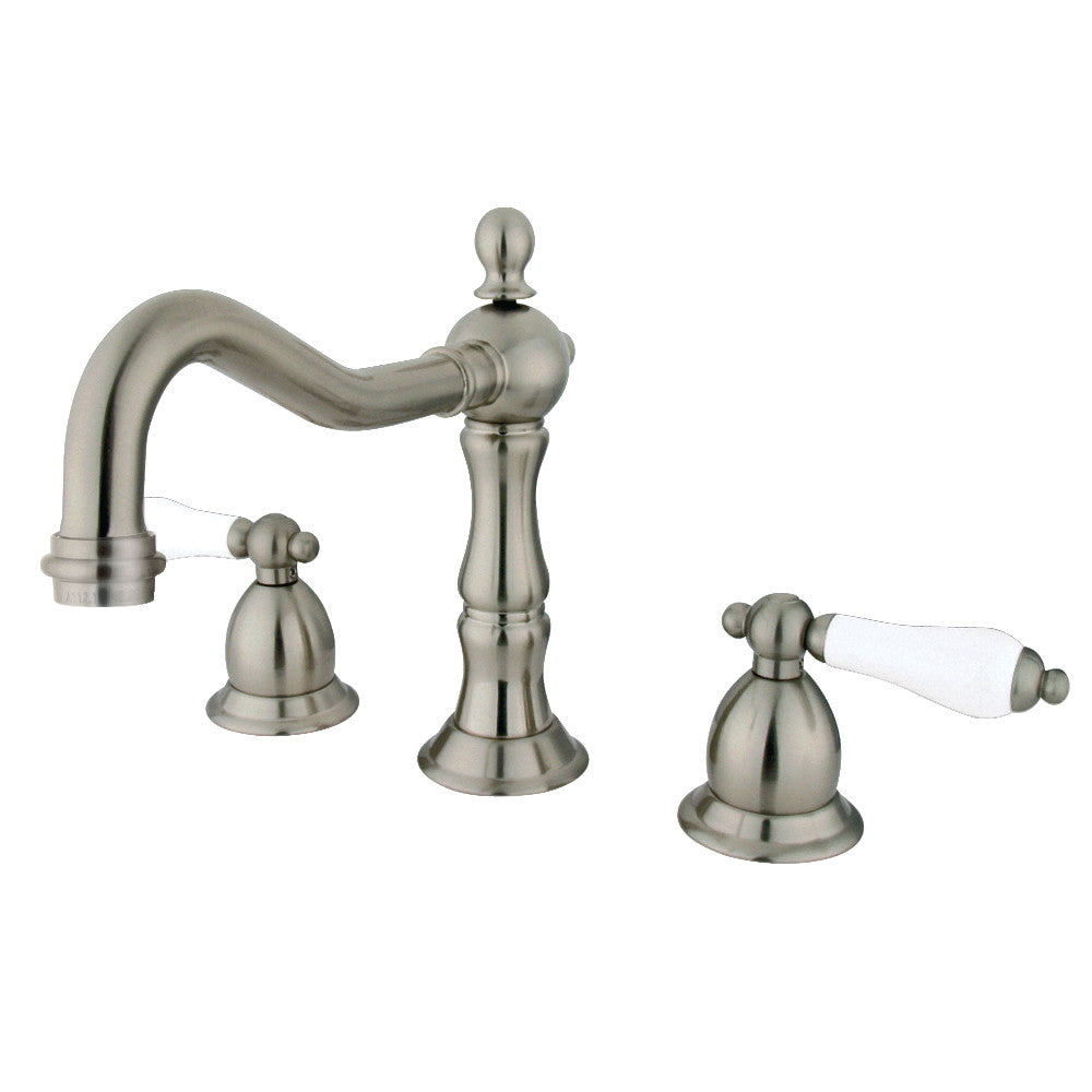 Heritage Widespread Bathroom Faucet in Brushed Nickel