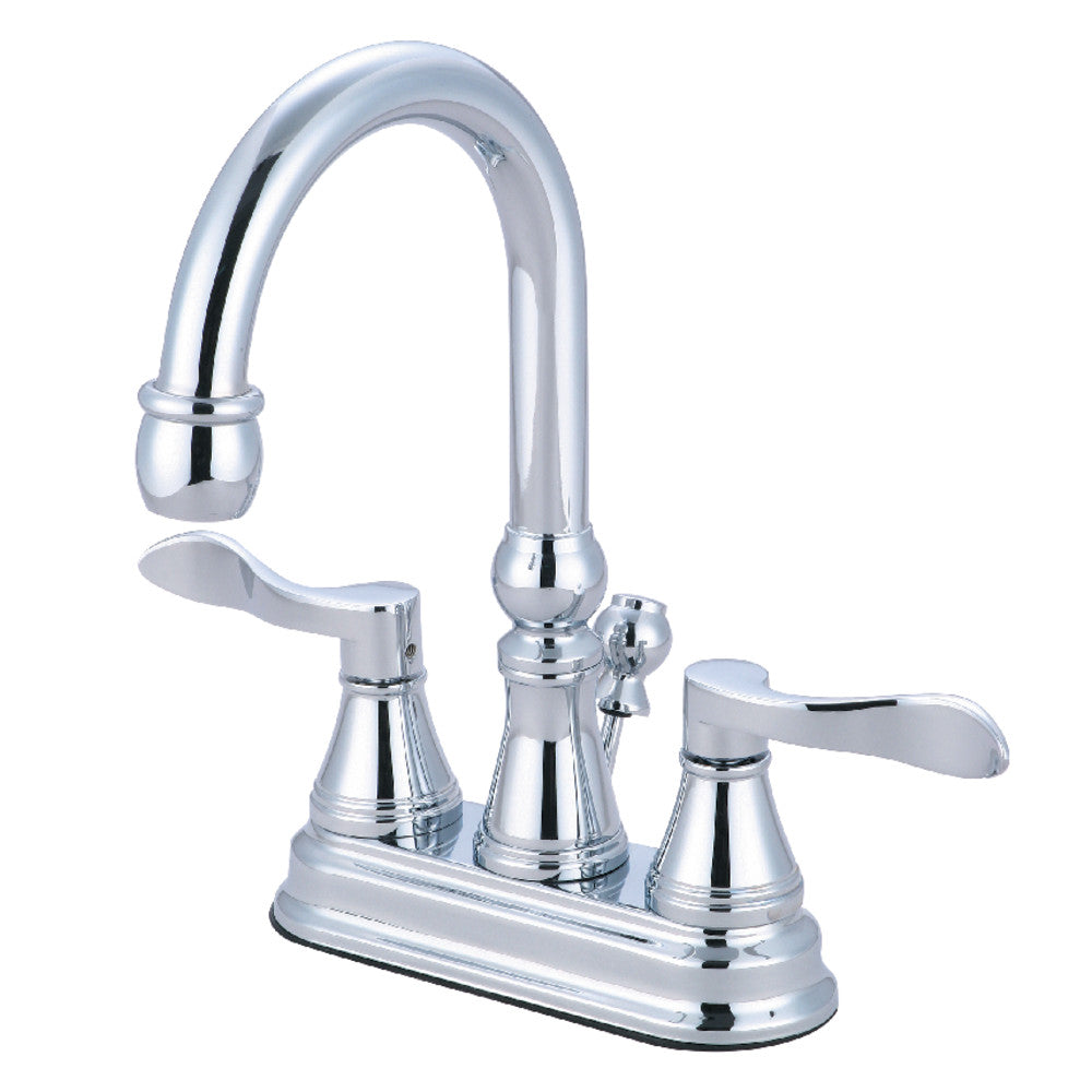 NuFrench 4 Inch Centerset Bathroom Faucet in Polished Chrome