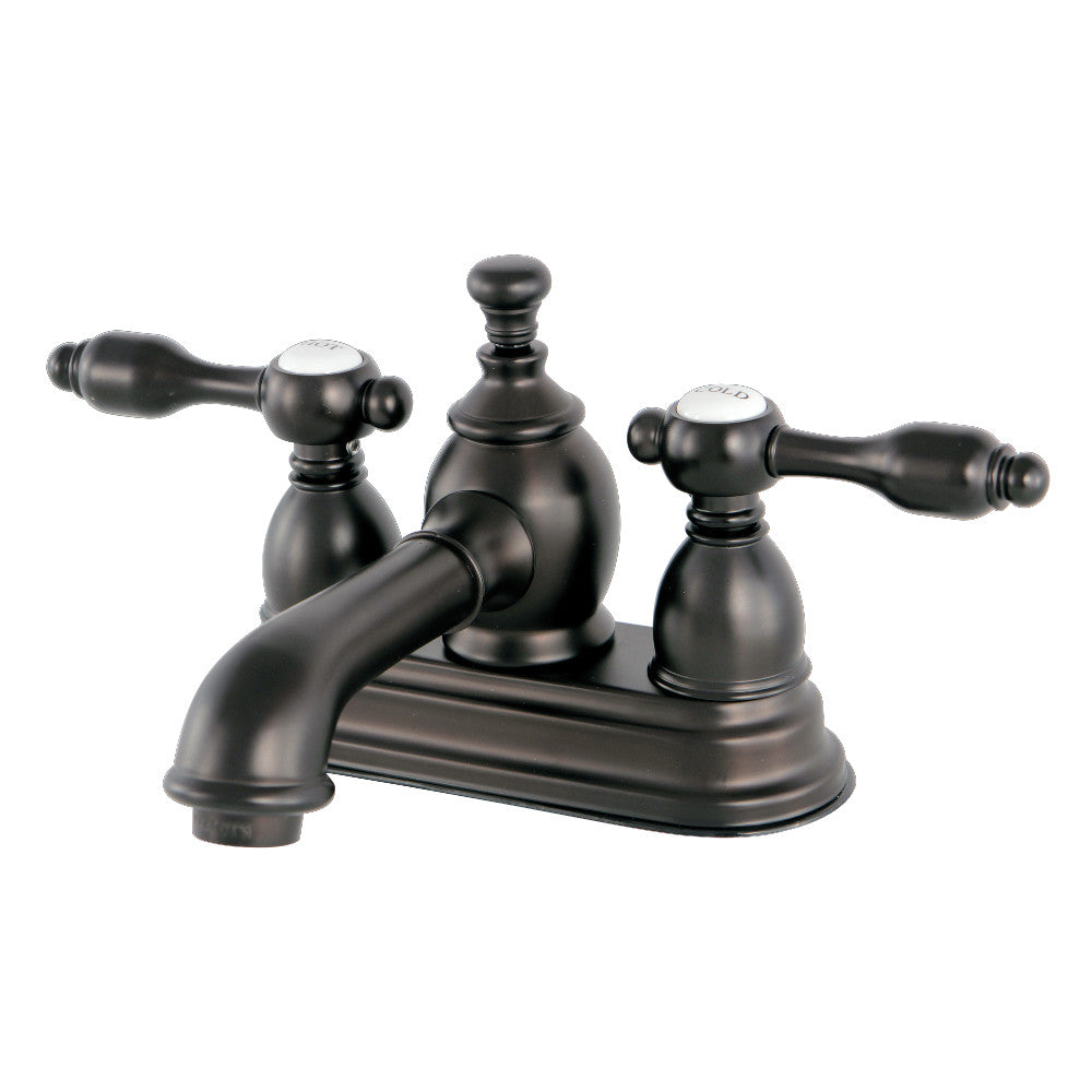 Tudor 4 Inch Centerset Bathroom Faucet in Oil Rubbed Bronze