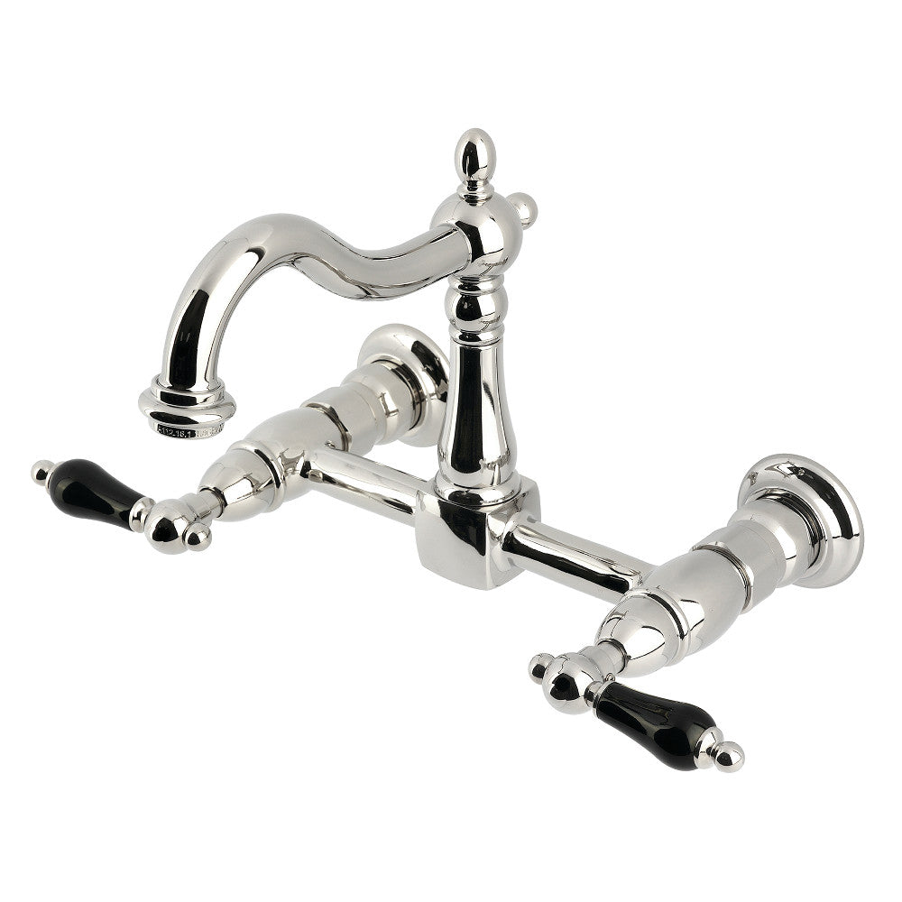 Duchess Wall Mount Kitchen Faucet in Polished Nickel