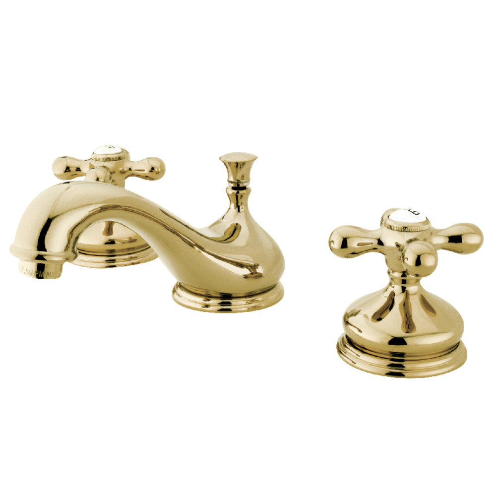 Heritage Widespread Bathroom Faucet in Polished Brass