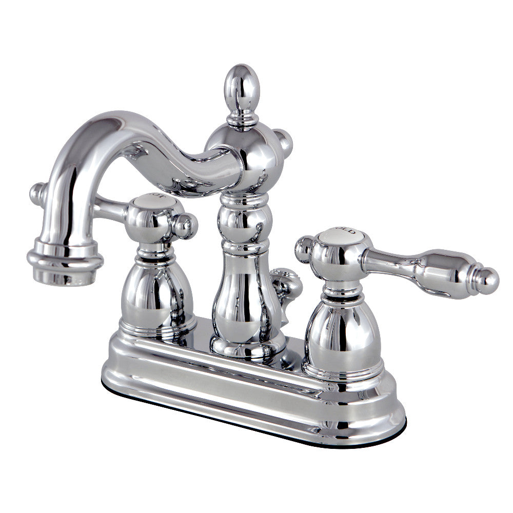 Tudor 4 Inch Centerset Bathroom Faucet in Polished Chrome